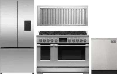 4 Piece Package Includes Refrigerator, Range, Hood And Dishwasher